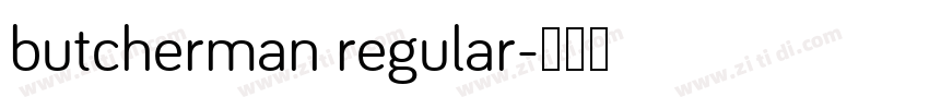 butcherman regular字体转换